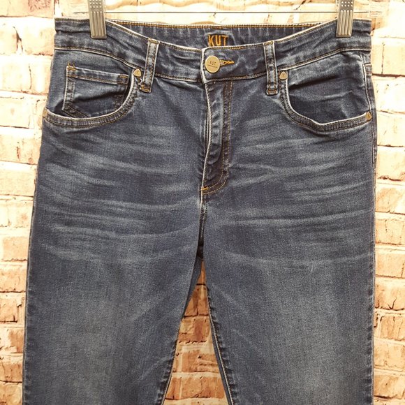 Kut from the Kloth High Rise Crop Straight Leg Jeans Size 6 - Picture 3 of 13